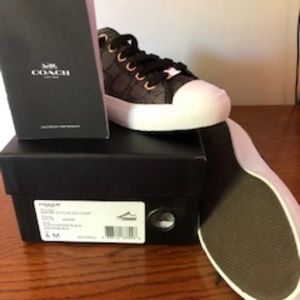 Never Worn COACH sneakers. Size 6 womens